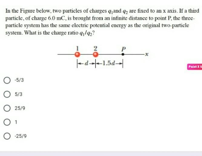 Solved In The Figure Below, Two Particles Of Charges Q; And | Chegg.com