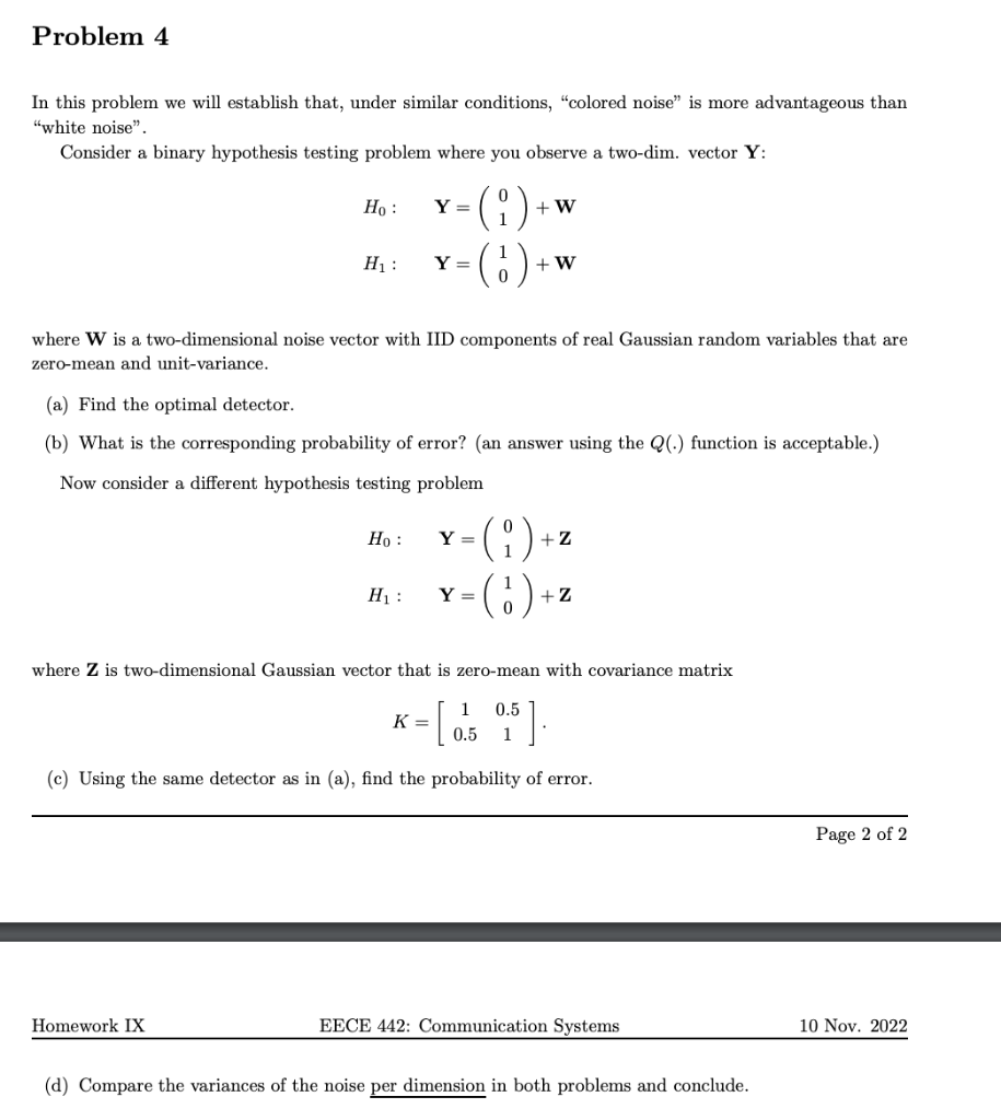 In this problem we will establish that, under similar | Chegg.com