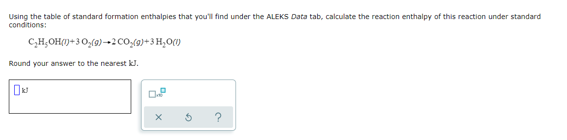 Solved Using the table of standard formation enthalpies that | Chegg.com