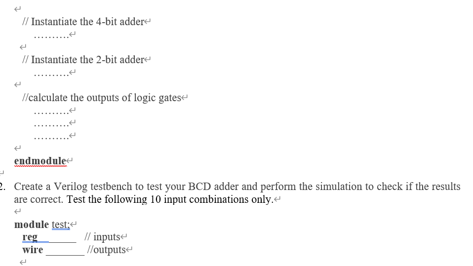 BCD Adder A BCD adder is a circuit that performs | Chegg.com