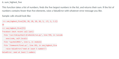 Solved PYTHON ONLY PLEASE Just 8 different very simple | Chegg.com