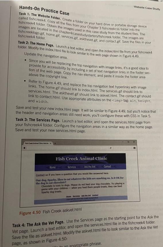 Solved Fish Creek Animal Clinic See Chapter 2 for an