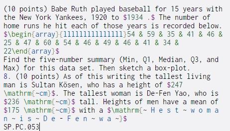 Solved (10 points) Babe Ruth played baseball for 15 years | Chegg.com