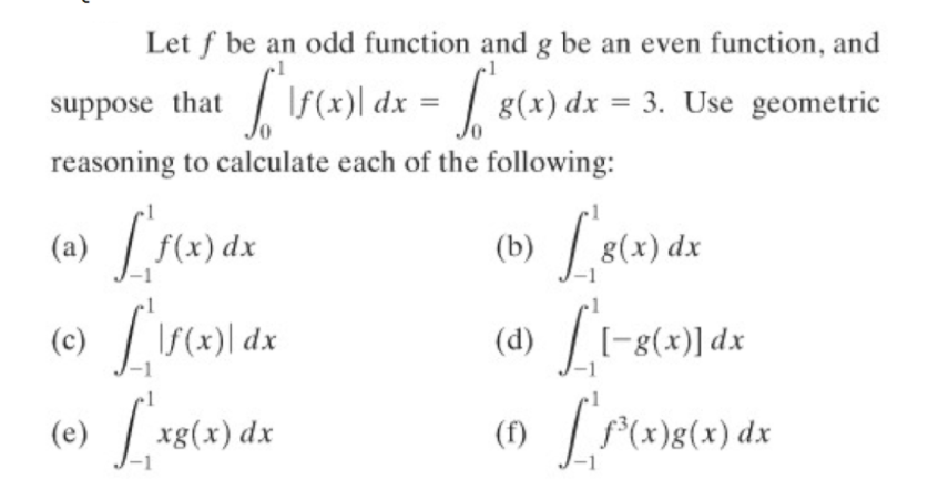 Solved let f be an odd function and g be an even function, | Chegg.com