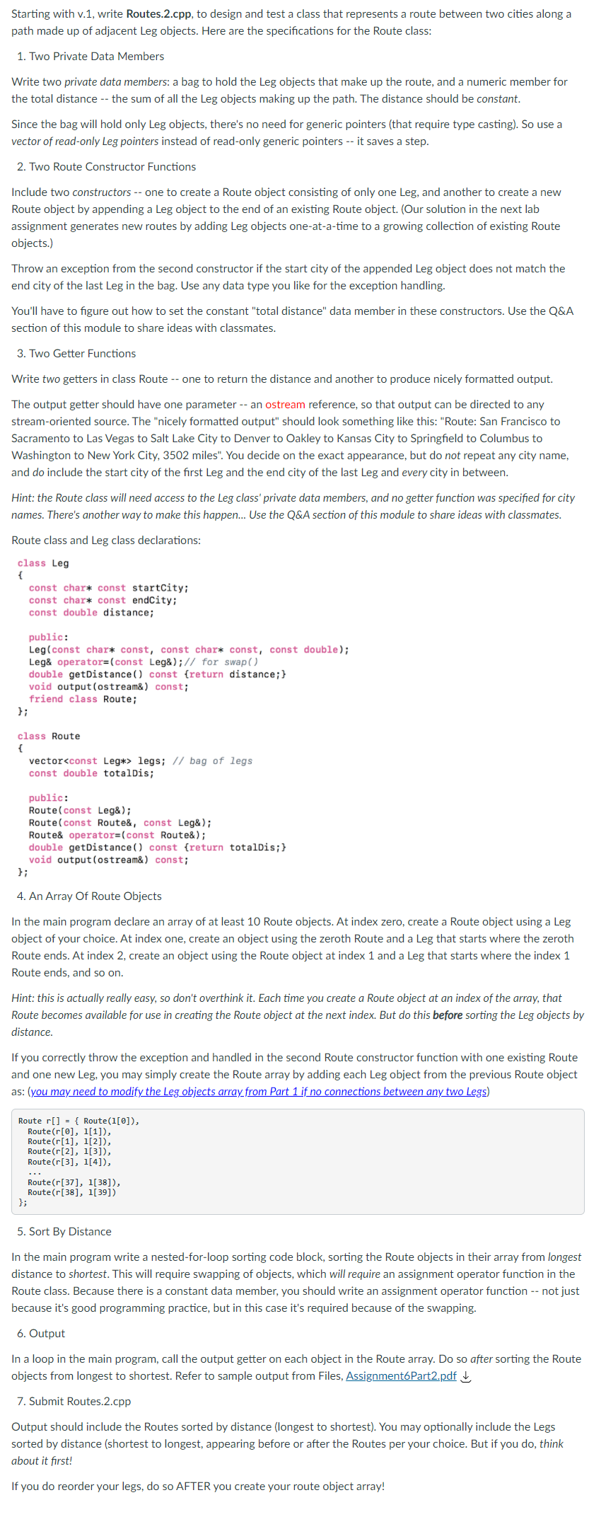 Please help me solve this problem in c++, i have | Chegg.com
