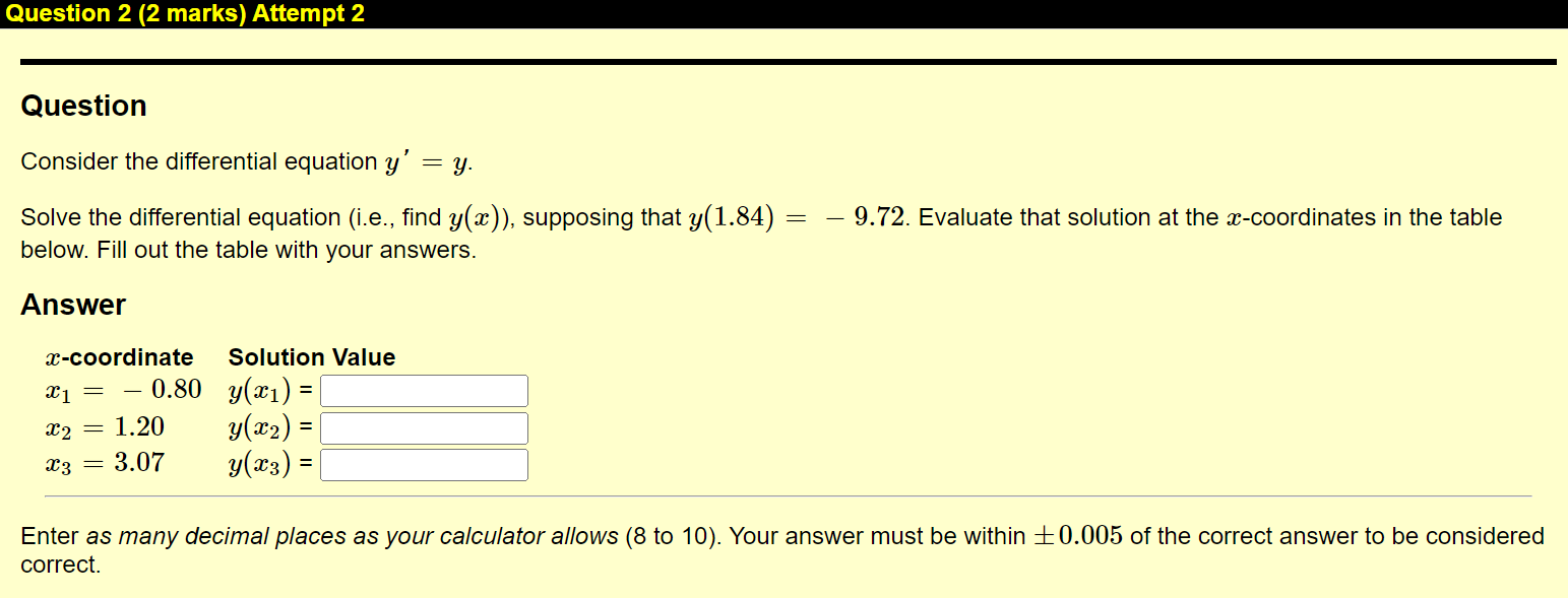 Solved Solve Questionconsider The Differential Equation Chegg