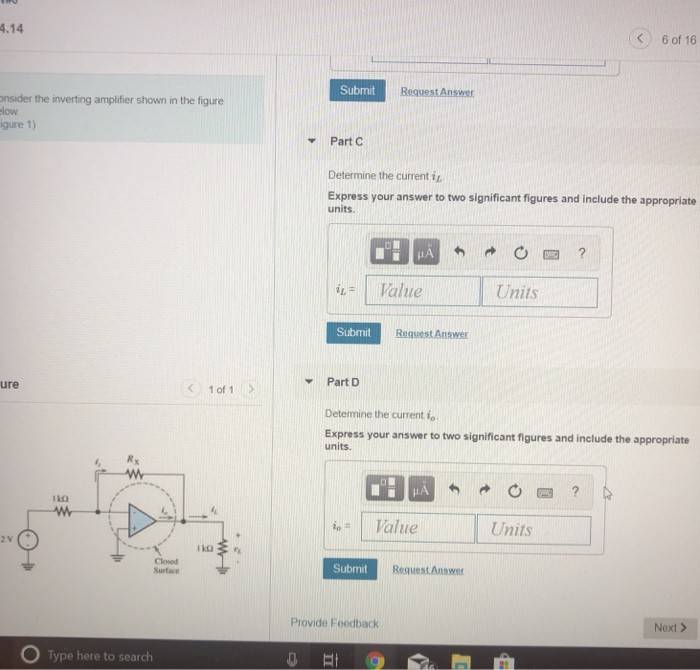 Solved P 14.14 6 of 16> Part A Consider the inverting | Chegg.com