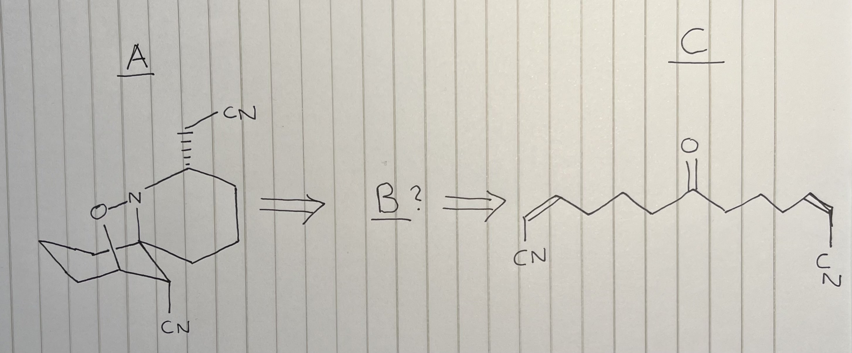 Solved What Would Be The Structure Of B Based On This | Chegg.com