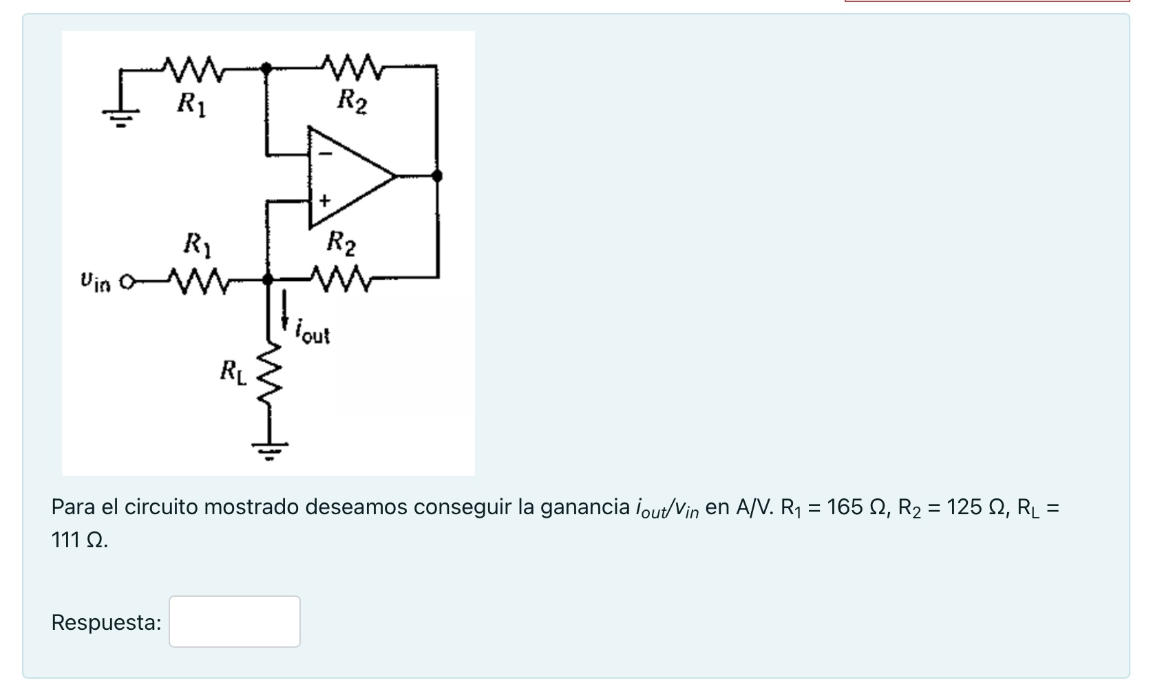 Solved Para El Circuito Mostrado Deseamos Conseguir La | Chegg.com