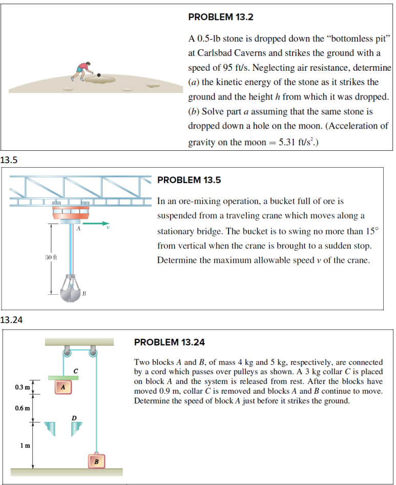 draw free body diagrams and kinetic Diagrams for the | Chegg.com