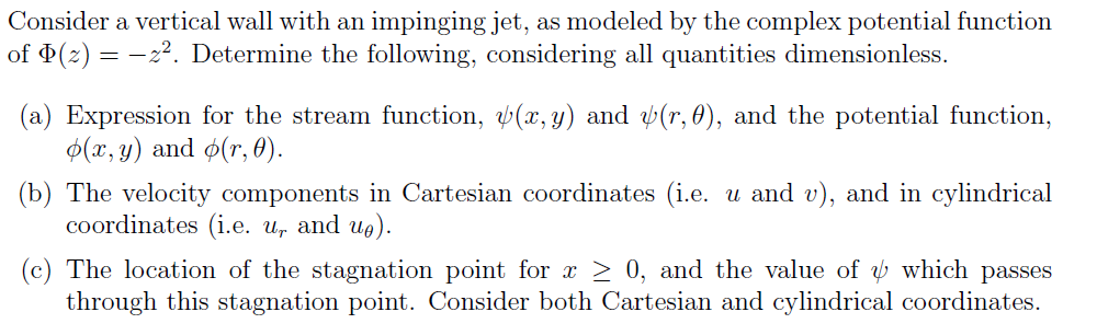Solved Consider a vertical wall with an impinging jet, as | Chegg.com