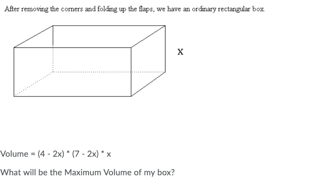 Solved I have a piece of cardboard that is 4 units wide and | Chegg.com