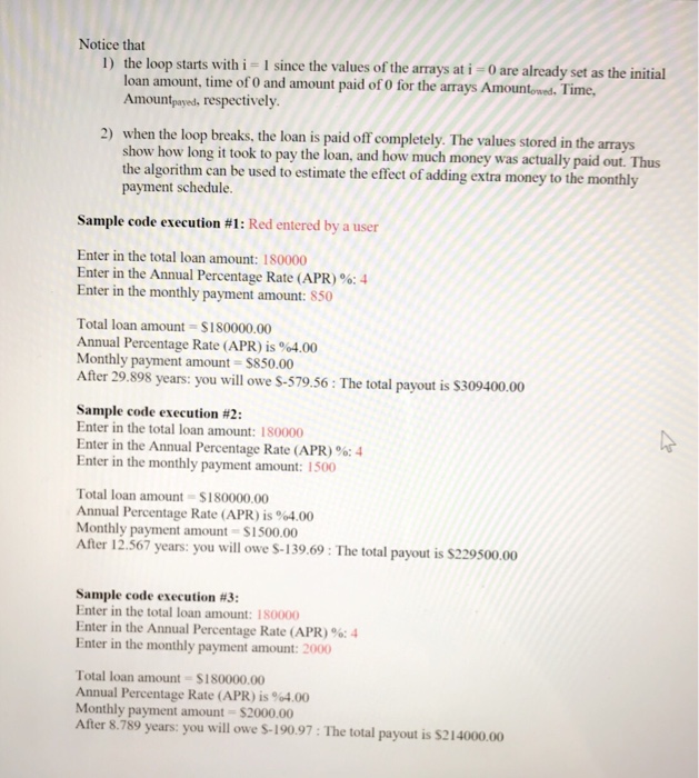 Solved Problem 1 (35 points): Amortization Schedule Write a | Chegg.com