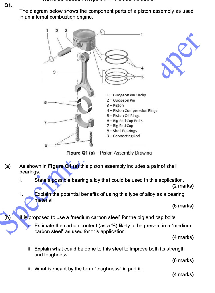 engine piston diagram