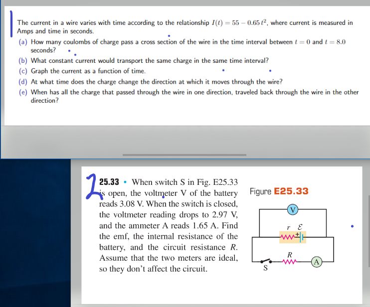 Solved The current in a wire varies with time according to | Chegg.com
