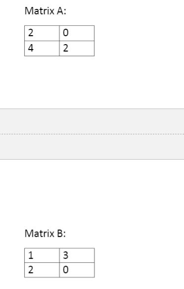 array assignment matriculation