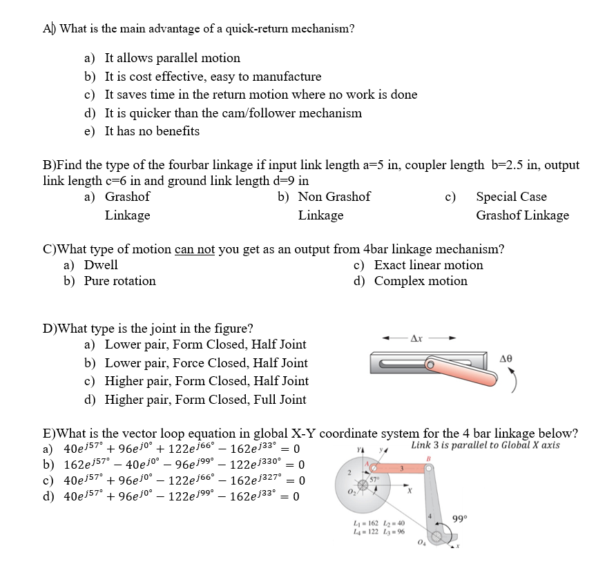 solved-a-what-is-the-main-advantage-of-a-quick-return-chegg