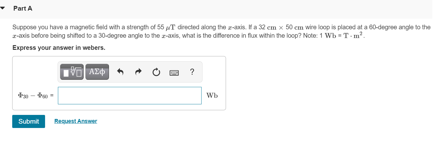 Solved Part A Suppose you have a magnetic field with a | Chegg.com