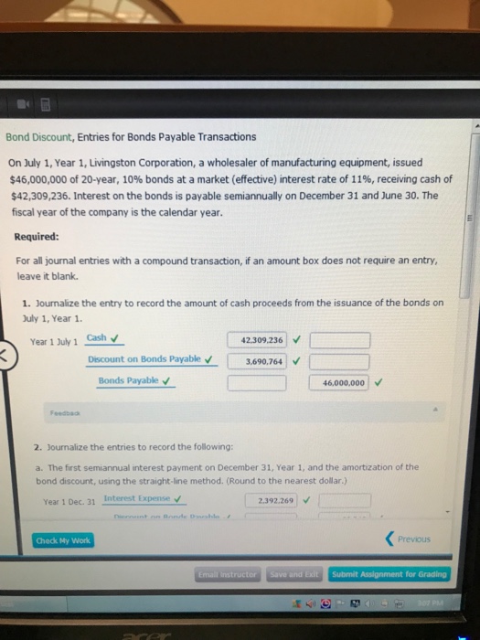 Solved Bond Discount, Entries for Bonds Payable Transactions