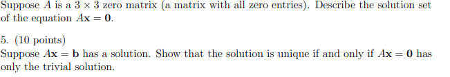 Solved Suppose A is a 3 x 3 zero matrix (a matrix with all | Chegg.com