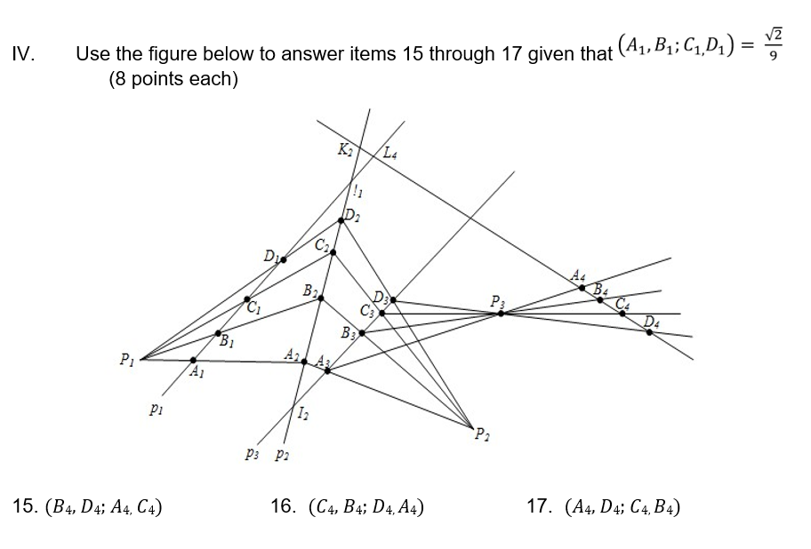 IV. Use The Figure Below To Answer Items 15 Through | Chegg.com