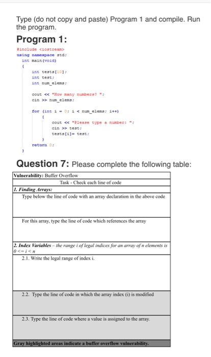 Solved Type (do not copy and paste) Program 1 and compile. | Chegg.com