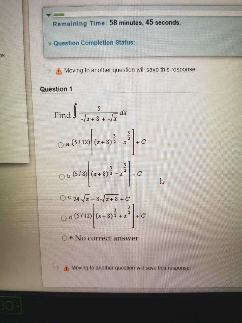 Solved Remaining Time: 58 minutes, 45 seconds. * Question | Chegg.com