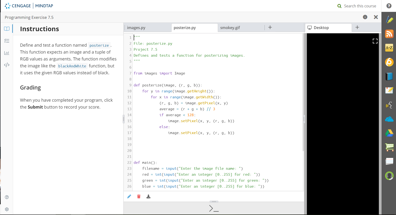 Solved: PYTHON: From Images Import Image Def Posterize(ima... | Chegg.com image.