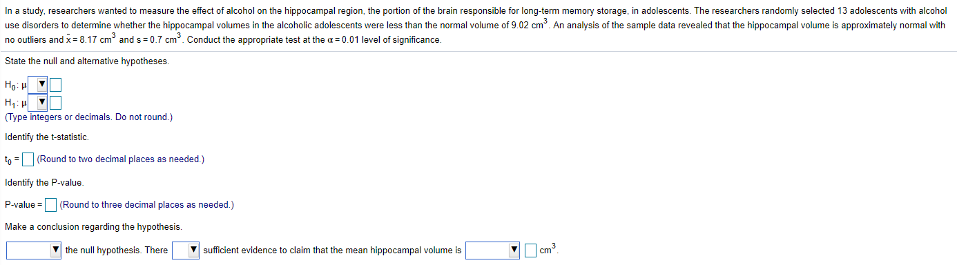 Solved Drop down options: Reject or Fail to Reject is or is | Chegg.com