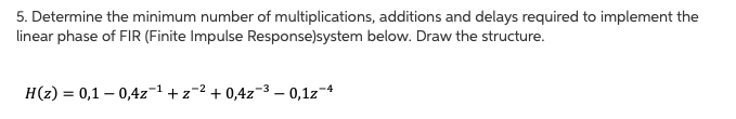 Solved 5. Determine the minimum number of multiplications, | Chegg.com