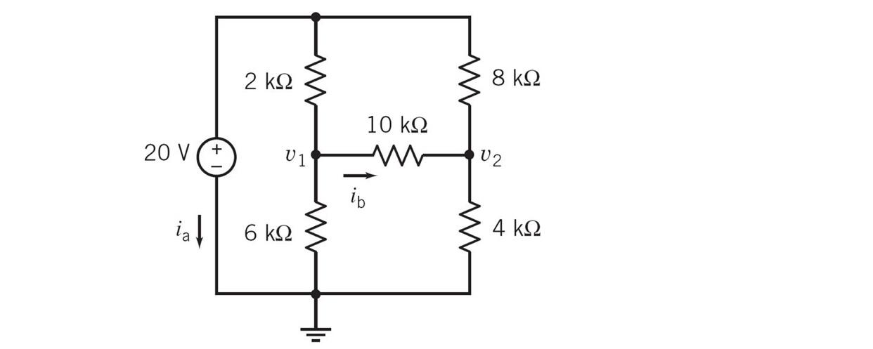 Solved 20 V ial + 2 ΚΩ www 01 6 ΚΩ www 10 ΚΩ 8 ΚΩ U2 4 ΚΩ | Chegg.com