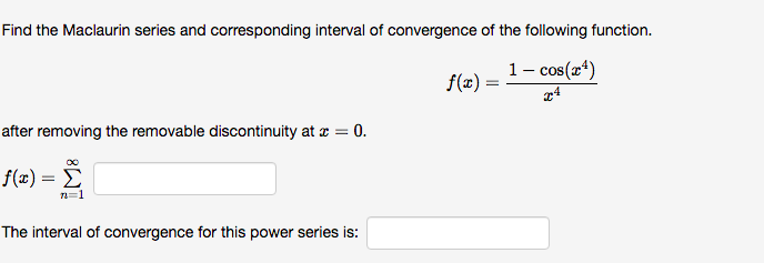 Solved Find the Maclaurin series and corresponding interval | Chegg.com