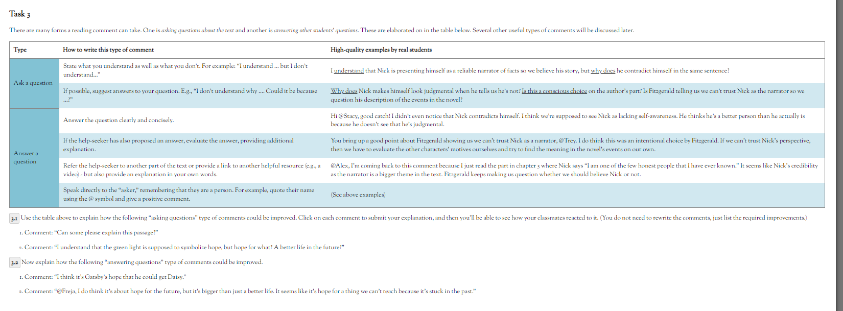 Question Types Explained – Help Center