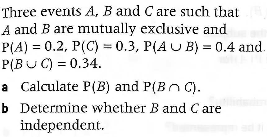 Solved Three events A B and C are such that A and B are Chegg