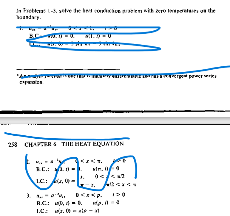 Solved In Problems 1-3, solve the heat conduction problem | Chegg.com