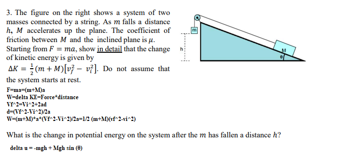 Solved 3. The figure on the right shows a system of two | Chegg.com