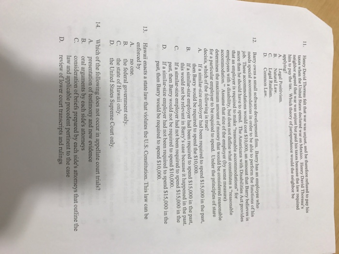 Solved Choose the best answer to each of the following