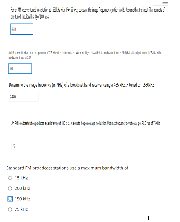 Solved For an AM receiver tuned to a station at 1530kHz with