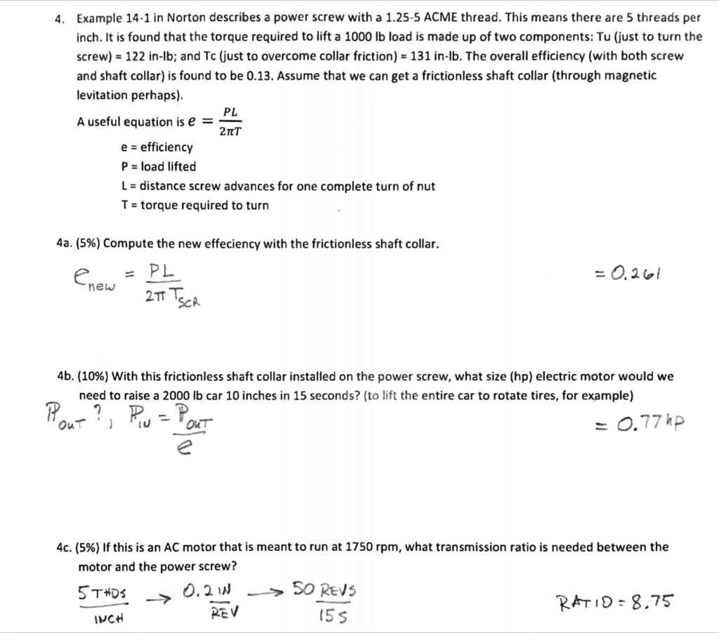 Solved Example 14.1 is attached. The answers should be a. | Chegg.com