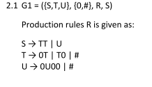 Solved Describe L(G) [language of grammar] in English, the | Chegg.com