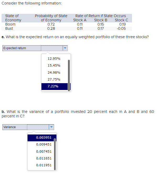 Solved Consider The Following Information: A. What Is The | Chegg.com