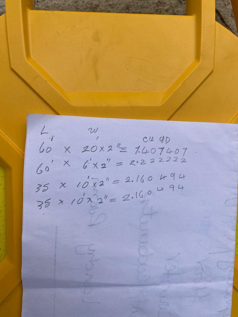 I need to know the total number of bags of sand and