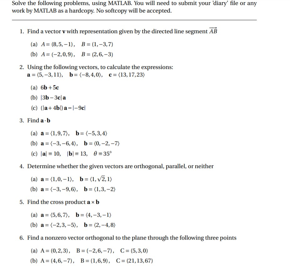 Solved use matlab codes to solve these questions. you can | Chegg.com