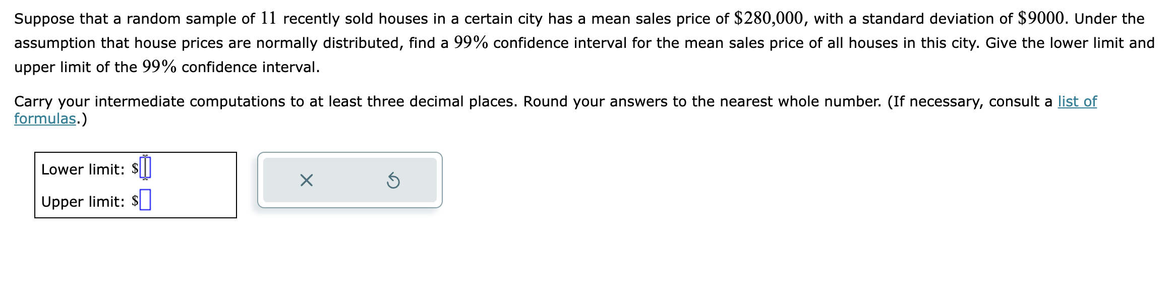 Solved Suppose that a random sample of 11 recently sold