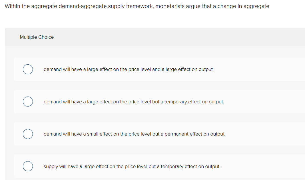 Solved Within The Aggregate Demand-aggregate Supply | Chegg.com