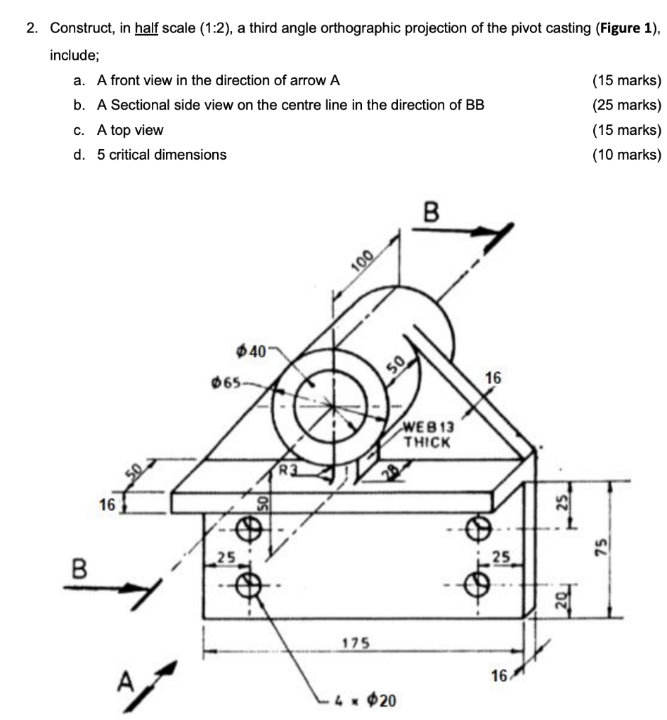 Solved 2 Construct In Half Scale 12 A Third Angle