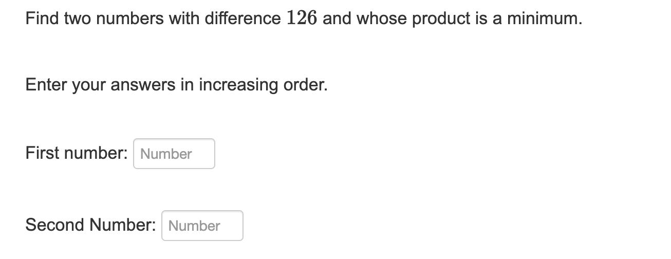 the product of two numbers is 126