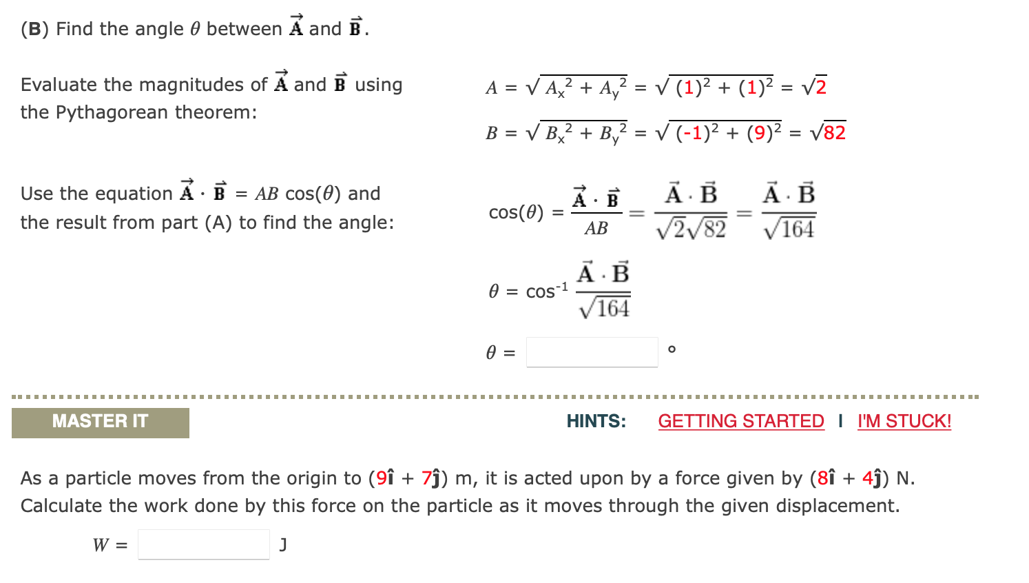 Solved The Vectors A And E Are Given By 1i Lſ And Chegg Com