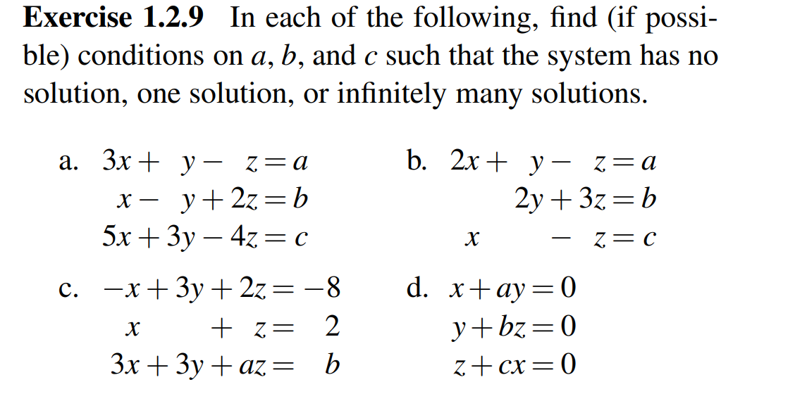 Solved Exercise 1.2.9 In Each Of The Following, Find (if | Chegg.com