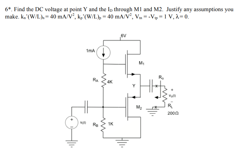 Solved 6 Find The Dc Voltage At Point Y And The Ip Thro Chegg Com